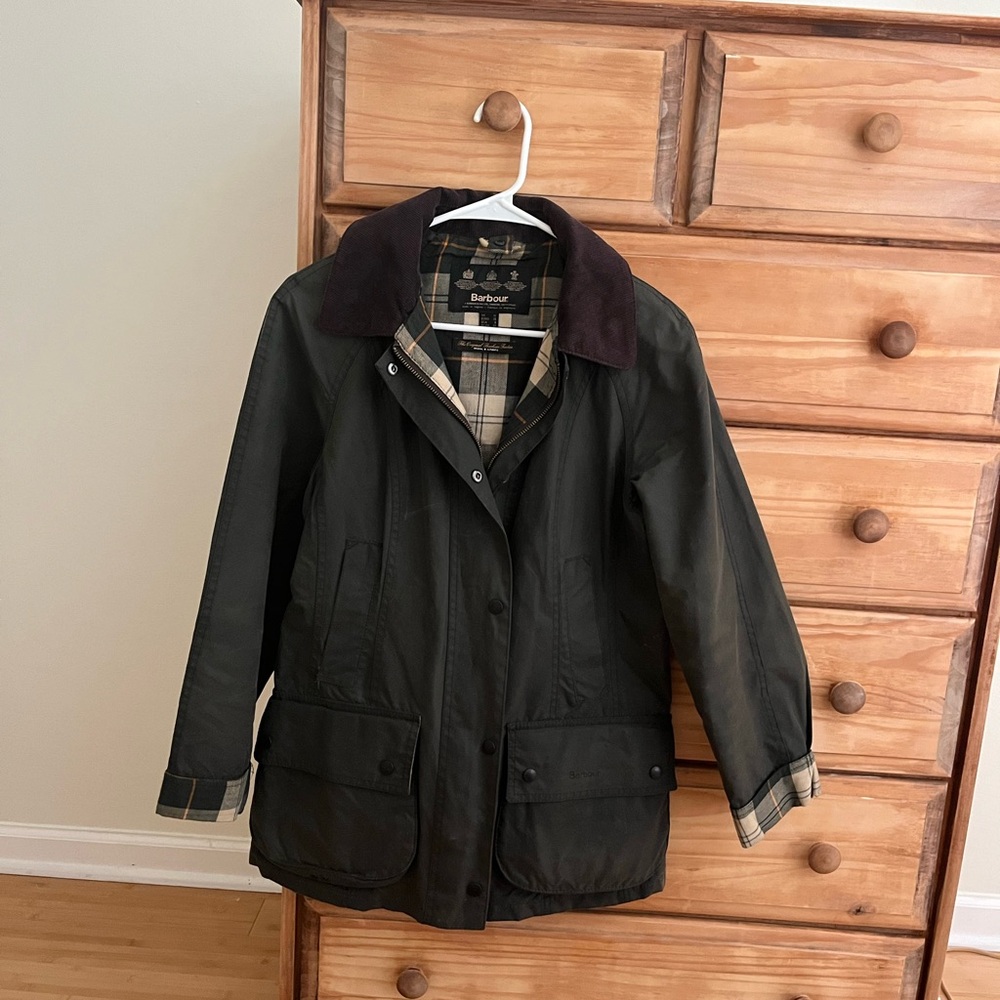 Barbour Beadnell Waxed Canvas Chore Jacket Coat